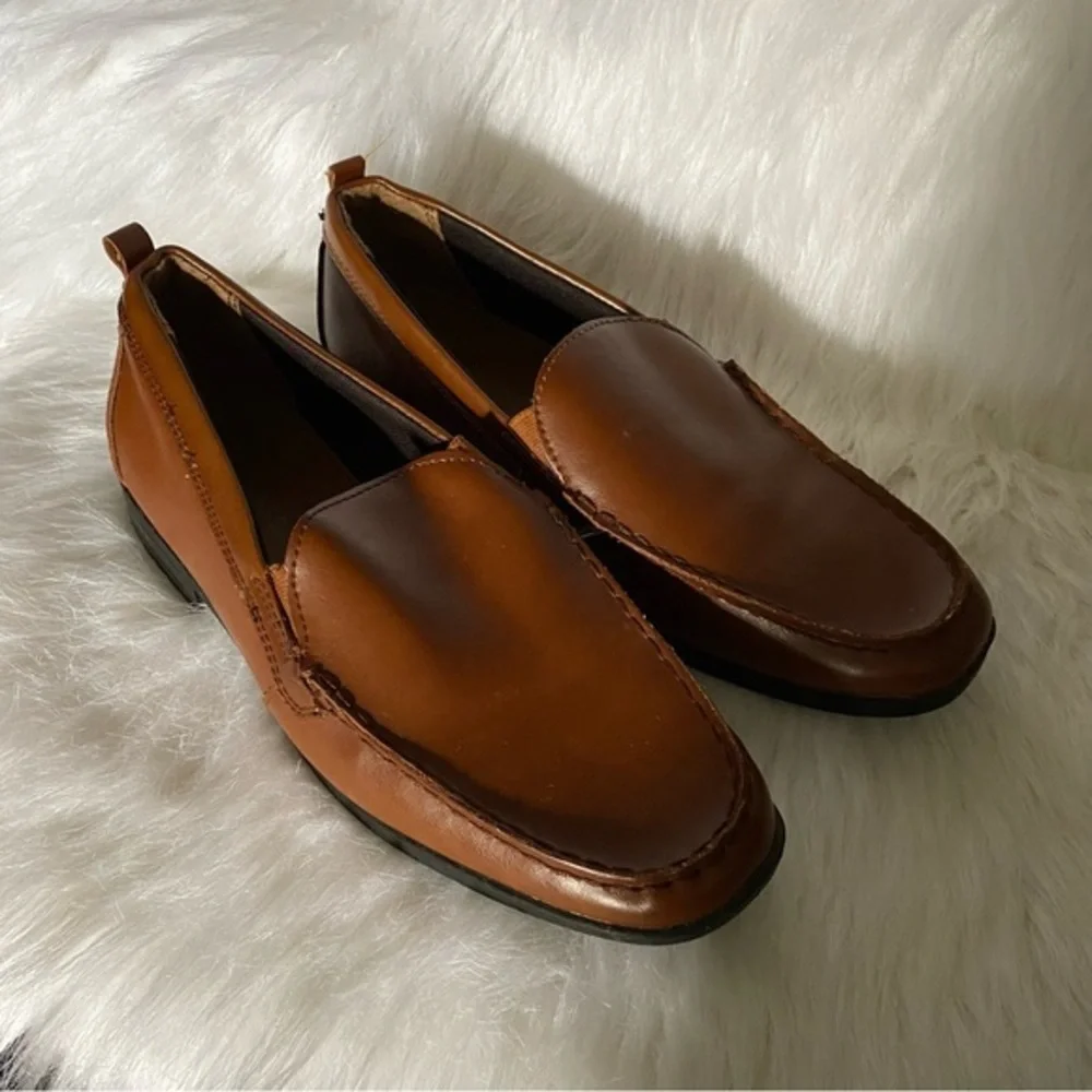 George Shoes‎ Mens Size 10 Dress Loafers Brown Slip On